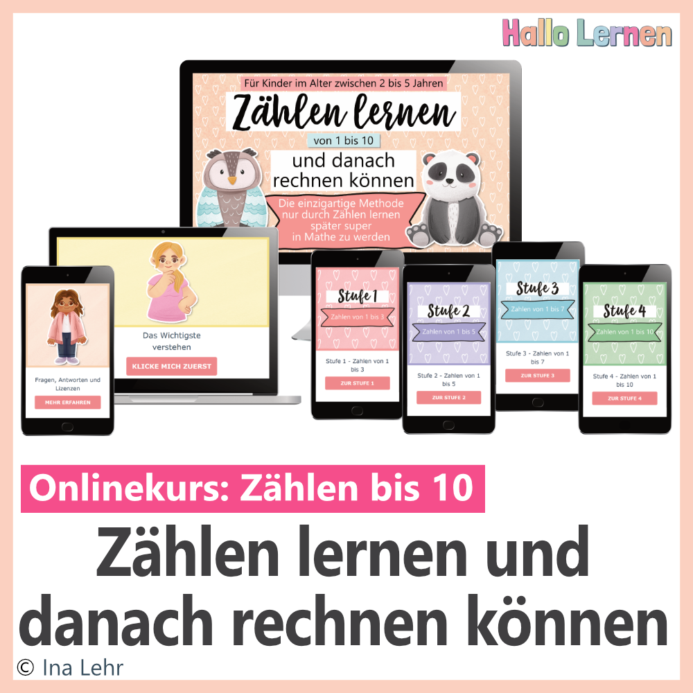 Zählen lernen und danach rechnen können | Onlinekurs