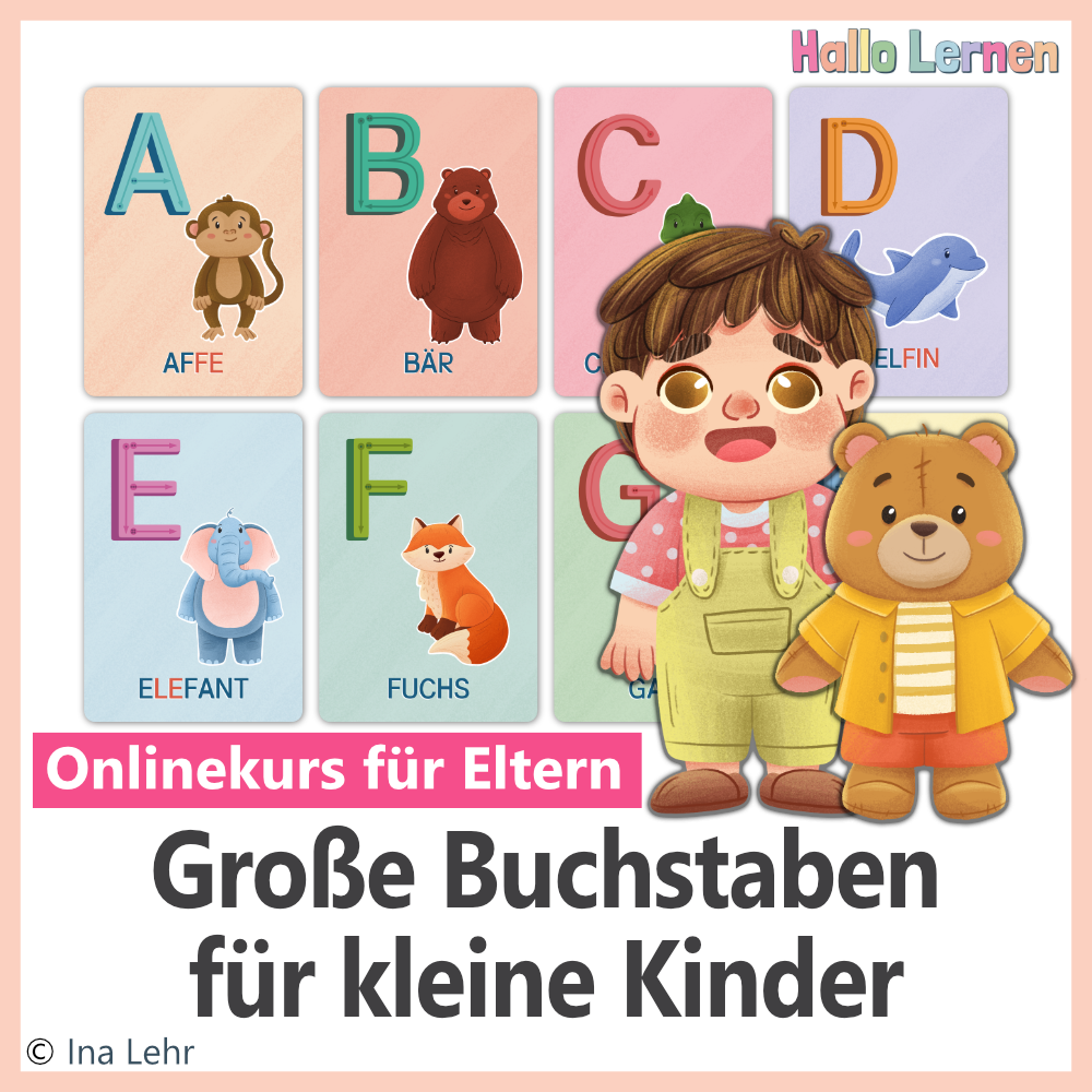 Große Buchstaben für kleine Kinder | Onlinekurs