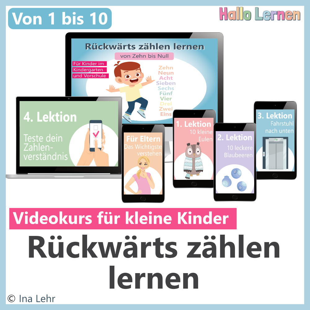 Rückwärts zählen lernen | Onlinekurs