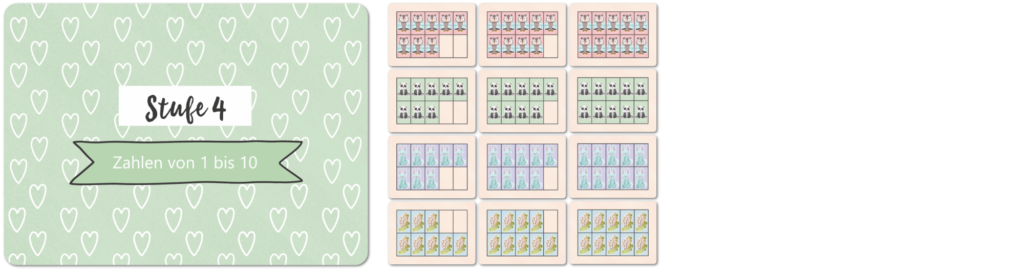 Zahlenkarten Stufe 4 | Hallo Lernen
